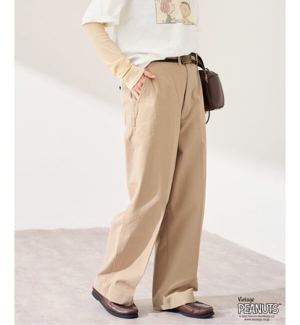 FRAMeWORK「BURK 別注 ガチャベルト付きチノパン」|チノ|