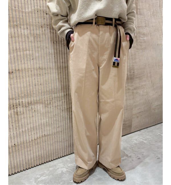 FRAMeWORK「BURK 別注 ガチャベルト付きチノパン」|チノ|
