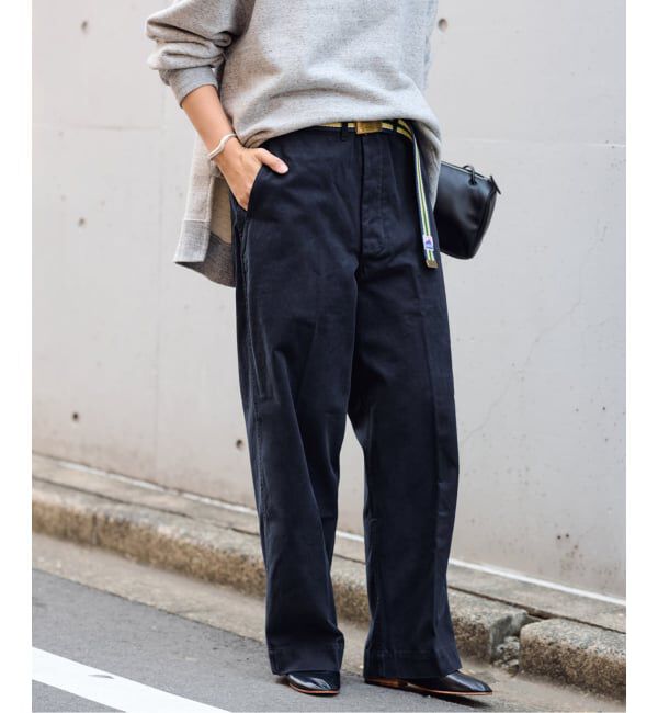 FRAMeWORK「BURK 別注 ガチャベルト付きチノパン」|チノ|