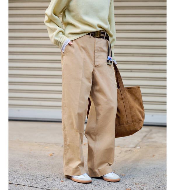 FRAMeWORK「BURK 別注 ガチャベルト付きチノパン」|チノ|