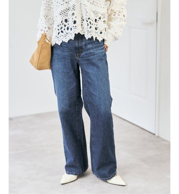 Spick and Span「SOMETHING / サムシング 別注 VINTAGE SLIM WIDE*」|デニム|ブルー A