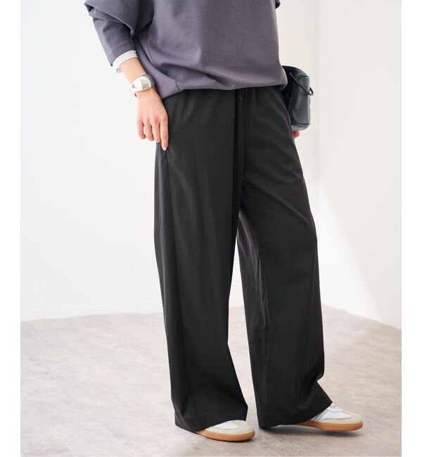 FRAMeWORK「キュプラナイロンイージーパンツ」|その他|ブラック