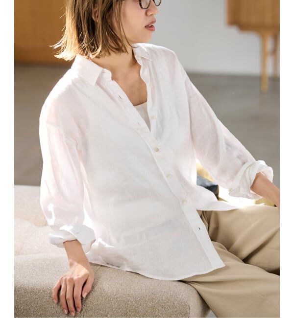 FRAMeWORK「≪新色 / 追加≫フレンチリネンレギュラーシャツ」|シャツ・ブラウス|