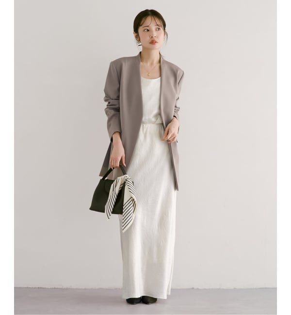 NOBLE「LE SCARF/レスカーフ STRIPED SCARF 50cm」|バンダナ・スカーフ|