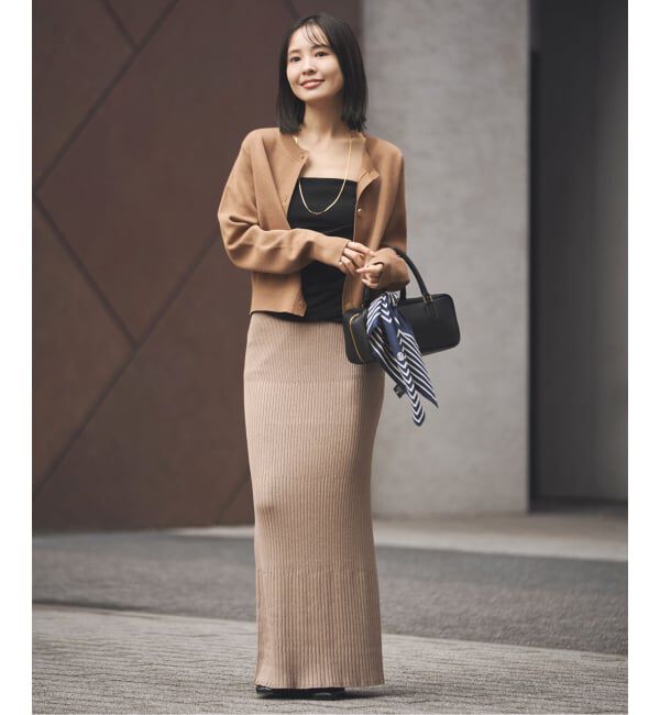 NOBLE「LE SCARF/レスカーフ STRIPED SCARF 50cm」|バンダナ・スカーフ|