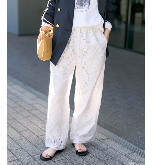 Spick and Span「TICCA / ティッカ フラワーレースパンツ」|その他|