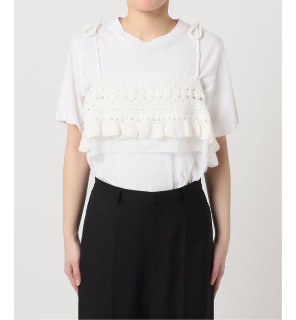 U by SPICK&SPAN「《予約》Atelier Edition/アトリエ エディション HAND KNITTED FRILL BUSTIER」|その他|