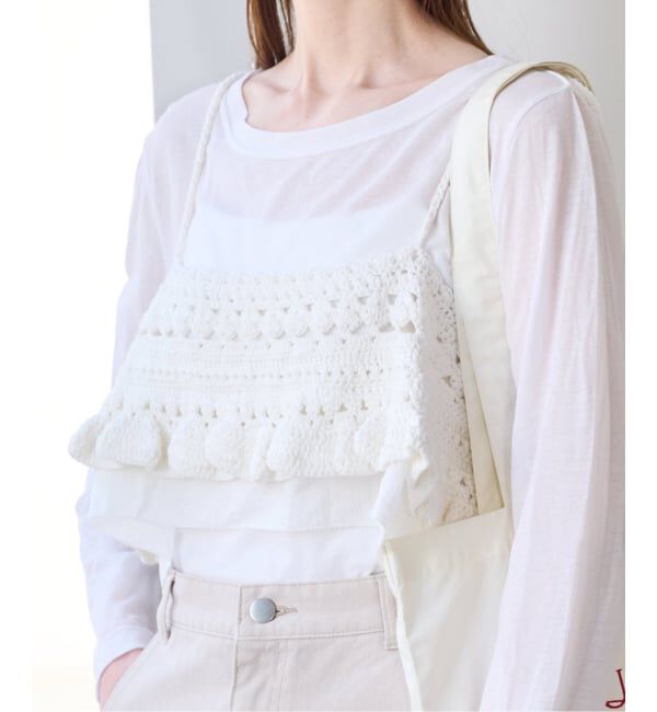 U by SPICK&SPAN「《予約》Atelier Edition/アトリエ エディション HAND KNITTED FRILL BUSTIER」|その他|