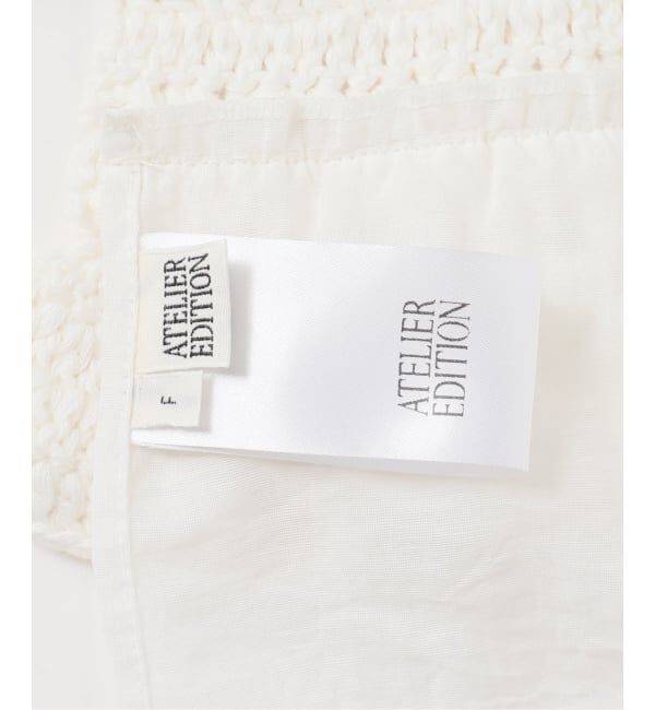 U by SPICK&SPAN「《予約》Atelier Edition/アトリエ エディション HAND KNITTED FRILL BUSTIER」|その他|