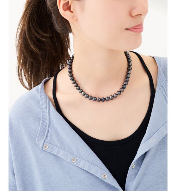 FRAMeWORK「OCUCCI/オクチ 別注pearl 8mm 40CM CHOKER」|ネックレス|ブラック