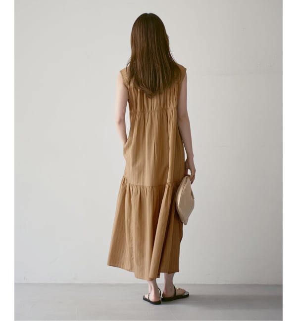 NOBLE「《予約》normment/ノーメント STRIPE STITCH N/S DRESS」|ワンピース|