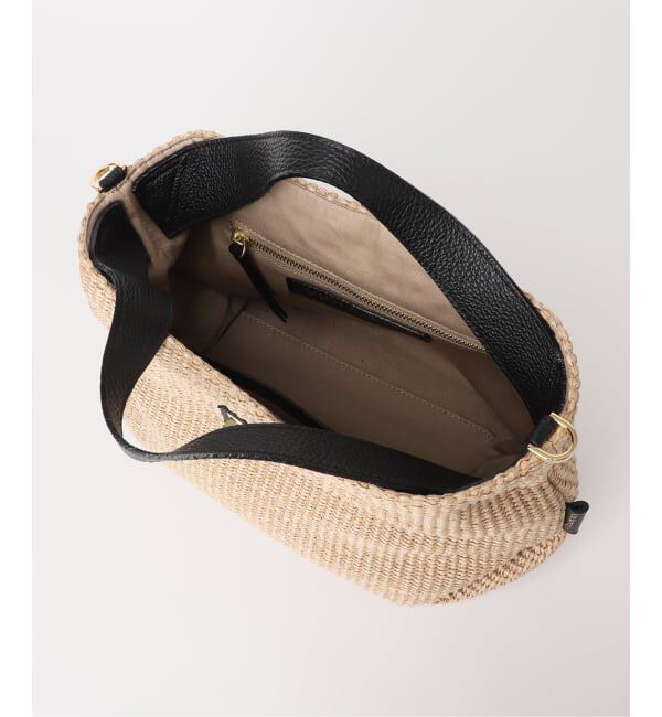  「《予約》VIOLAd&rsquo;ORO/ ヴィオラドーロ　ラフィアシートレザーハンドルバッグ」|ショルダー・メッセンジャー|