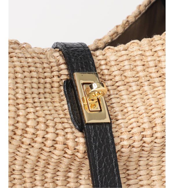  「《予約》VIOLAd&rsquo;ORO/ ヴィオラドーロ　ラフィアシートレザーハンドルバッグ」|ショルダー・メッセンジャー|