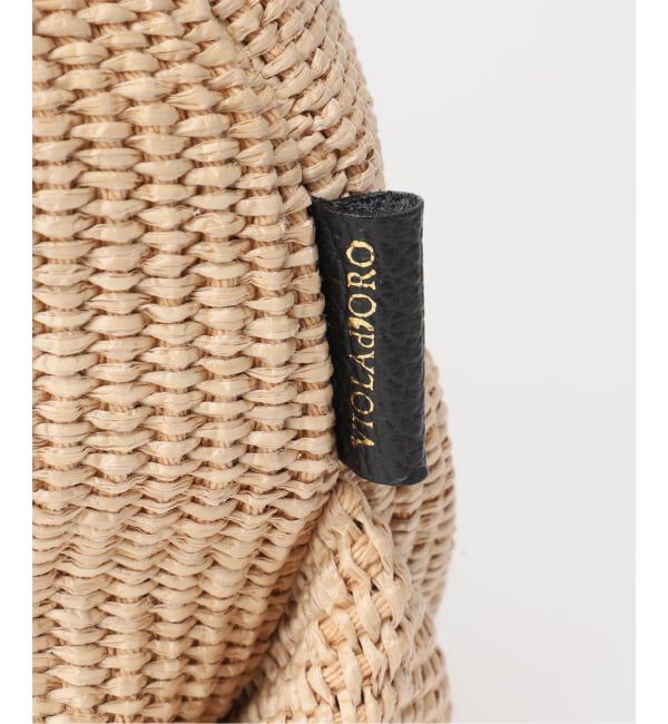  「《予約》VIOLAd&rsquo;ORO/ ヴィオラドーロ　ラフィアシートレザーハンドルバッグ」|ショルダー・メッセンジャー|