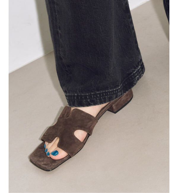 GRISE「REMME/レメ cutting SUEDEサンダル」|サンダル|
