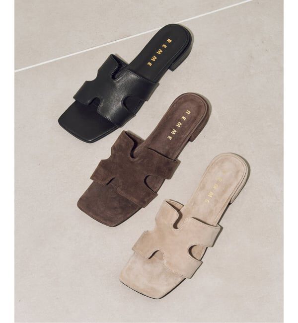 GRISE「REMME/レメ cutting SUEDEサンダル」|サンダル|