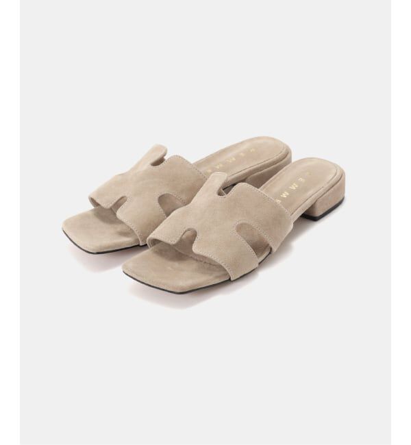 GRISE「REMME/レメ cutting SUEDEサンダル」|サンダル|ベージュ