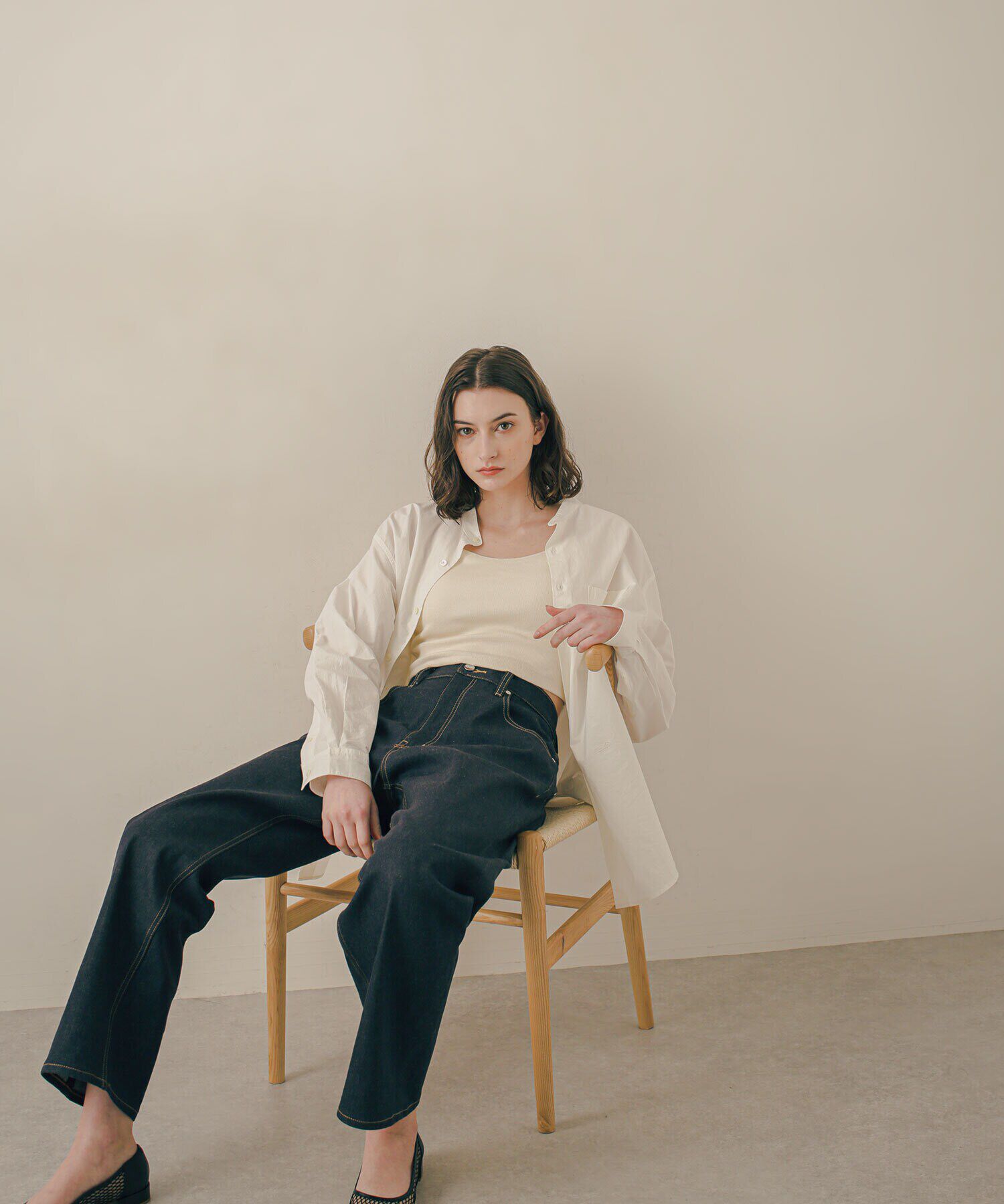 nano･universe「LB.03/｢ESSENTIAL LINE｣ノンフェイドバギーデニム」|デニム|