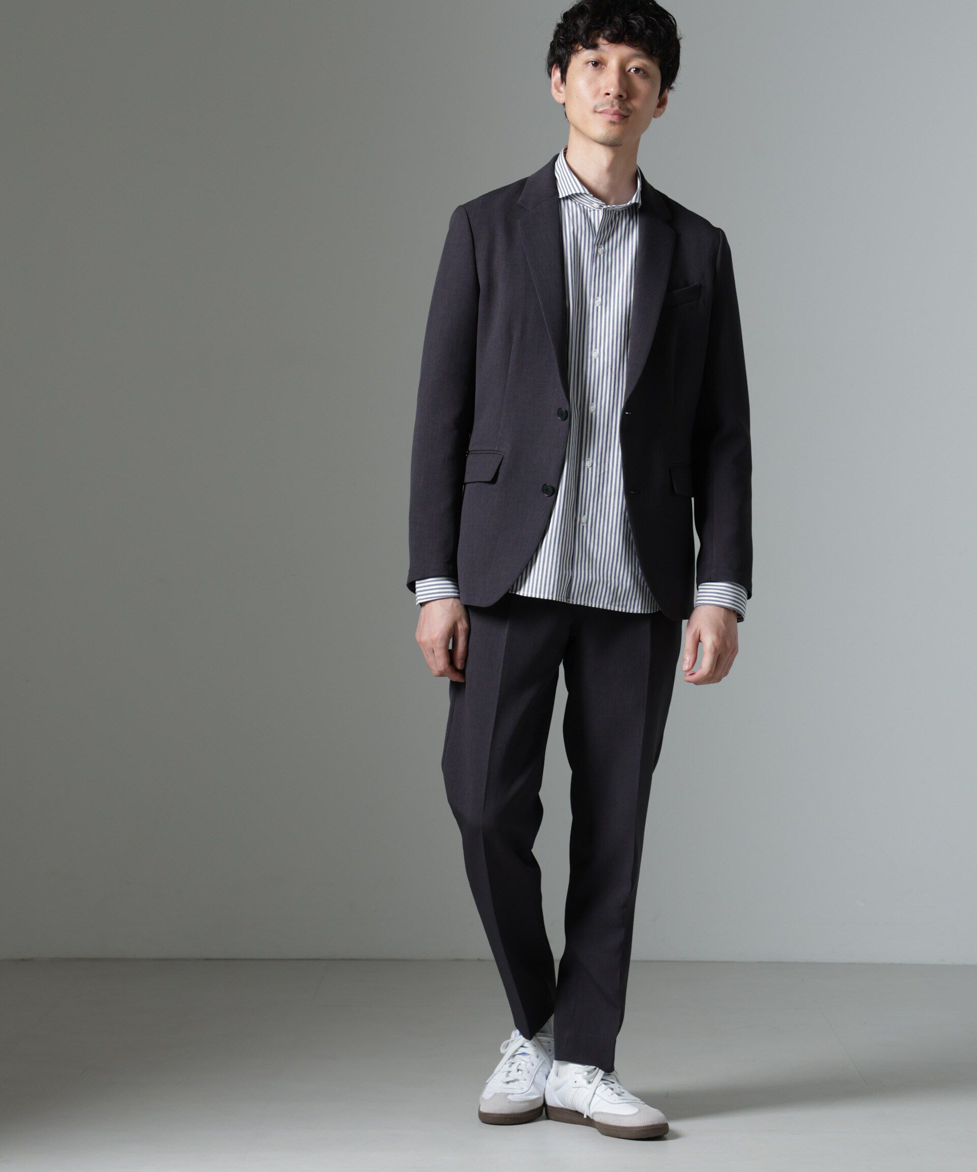 nano･universe「｢Damerino｣Reflax(R) ダブルクロスウェザーセットアップ」|スーツ|
