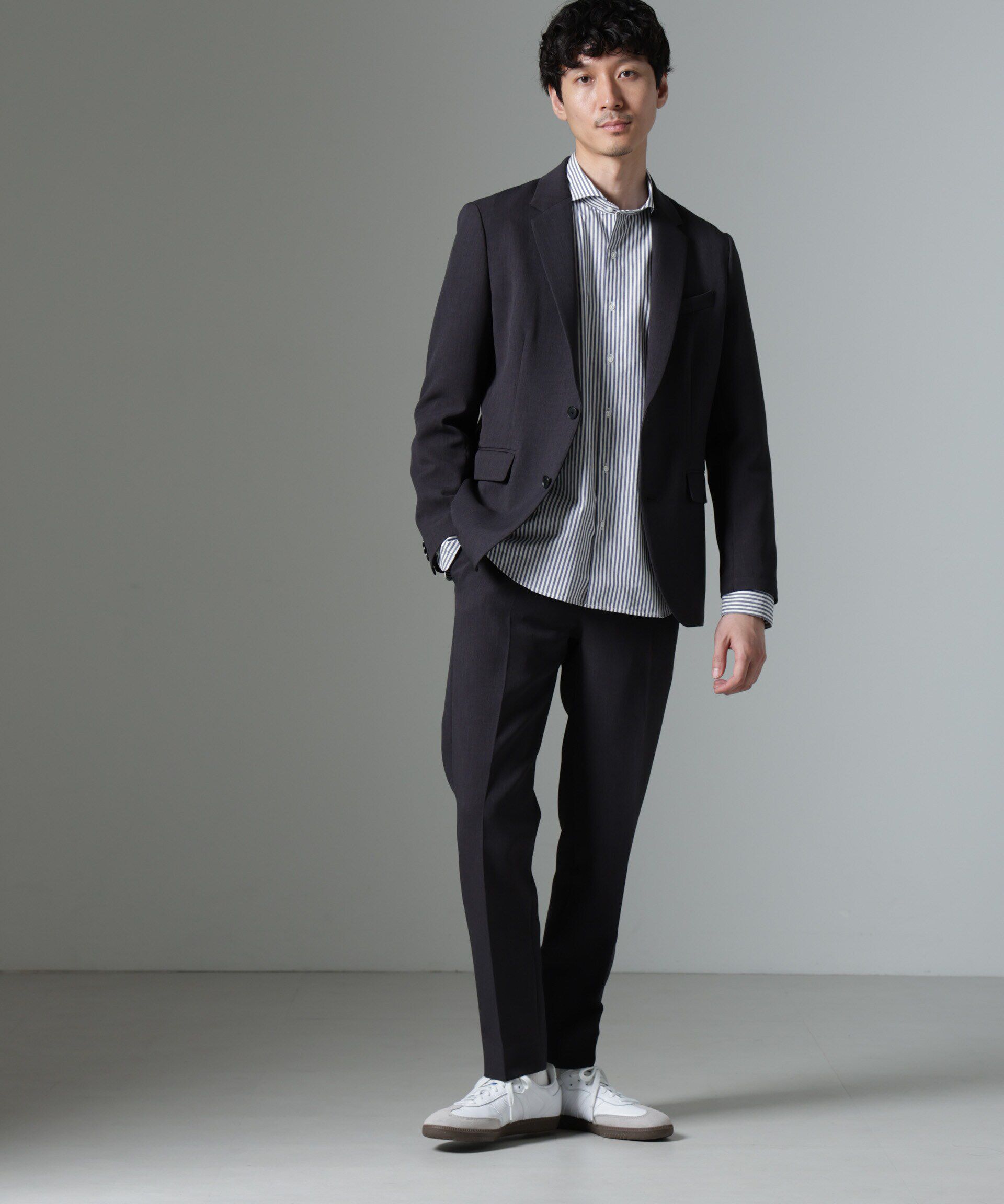 nano･universe「｢Damerino｣Reflax(R) ダブルクロスウェザーセットアップ」|スーツ|