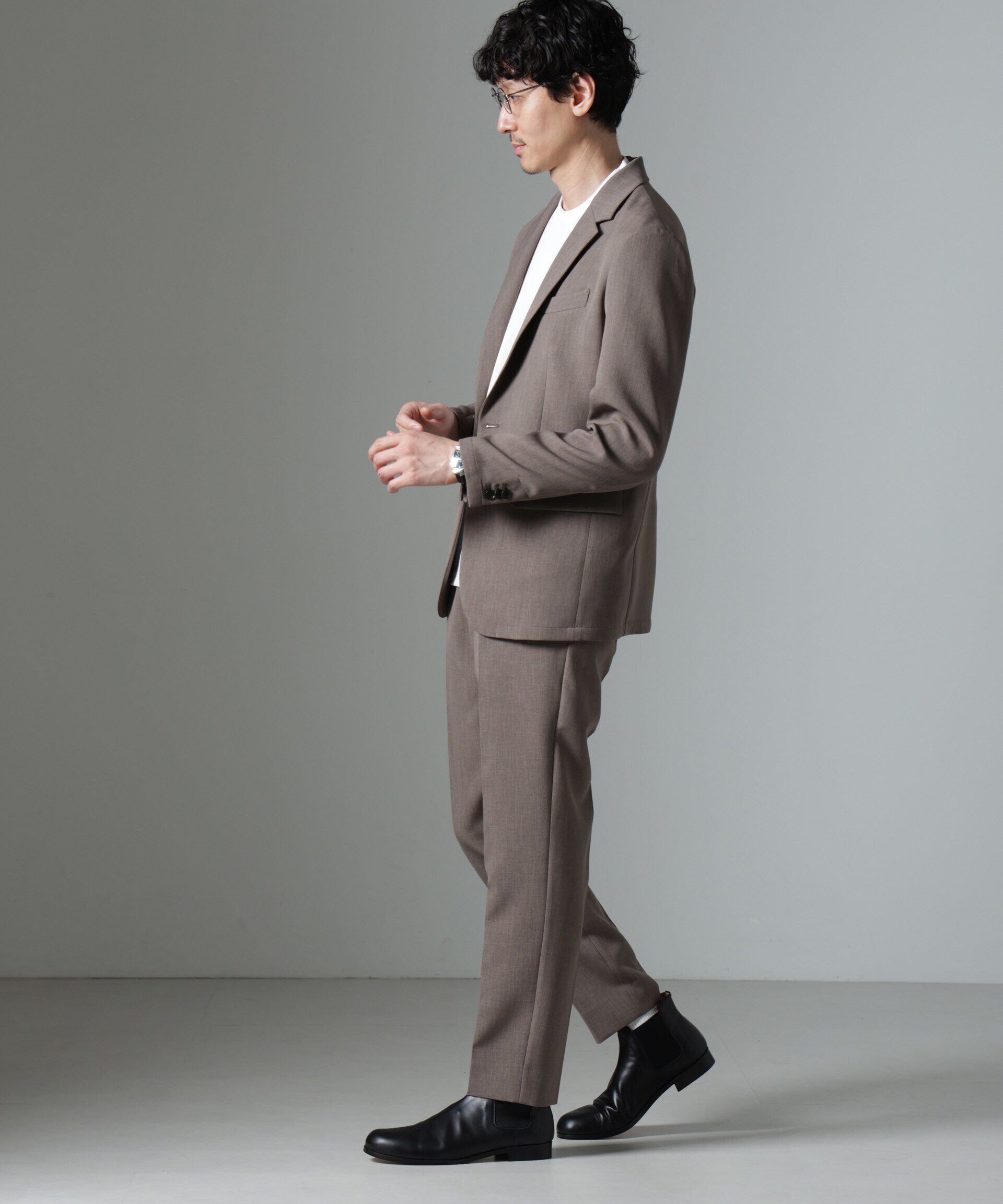 nano･universe「｢Damerino｣Reflax(R) ダブルクロスウェザーセットアップ」|スーツ|