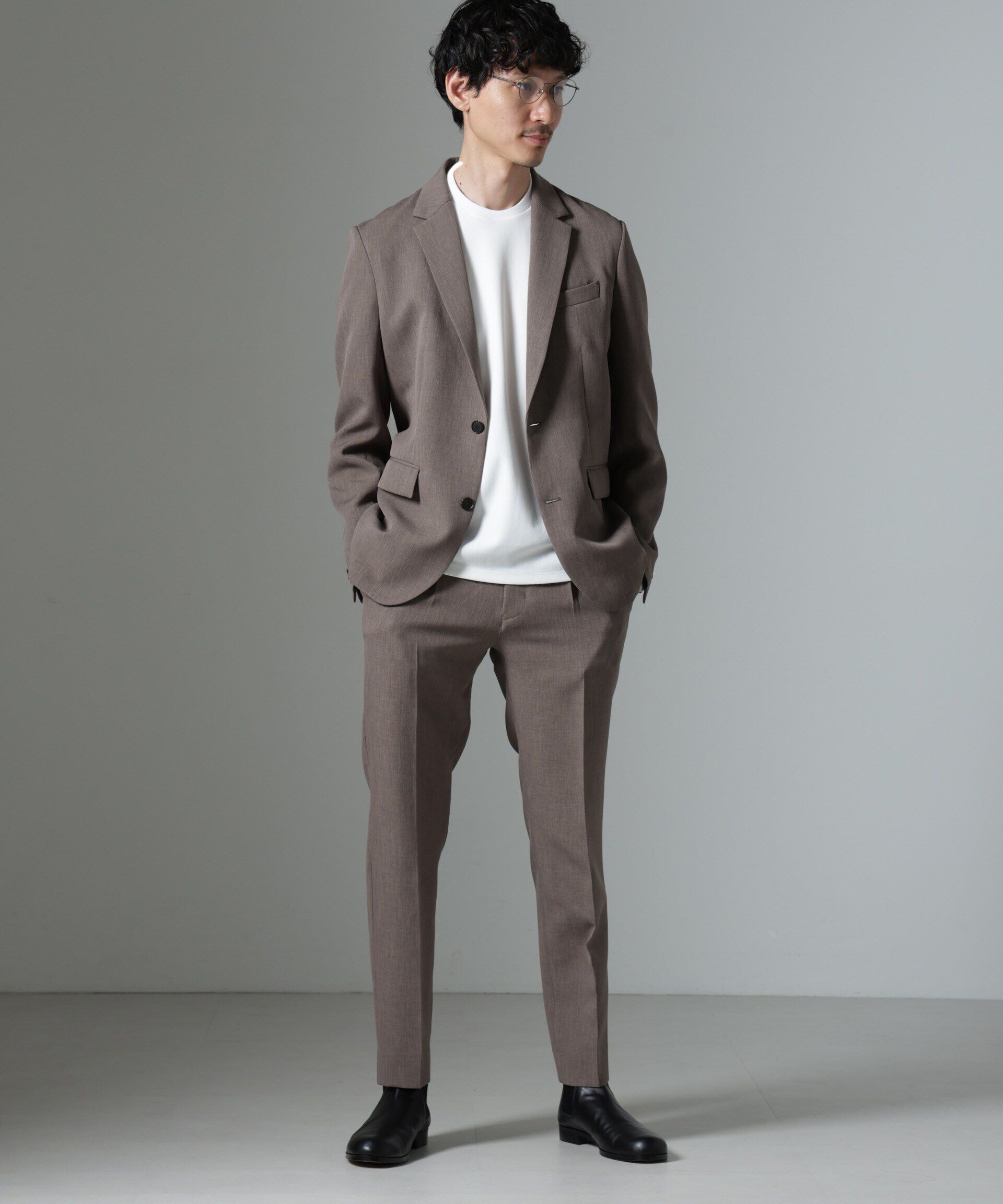 nano･universe「｢Damerino｣Reflax(R) ダブルクロスウェザーセットアップ」|スーツ|