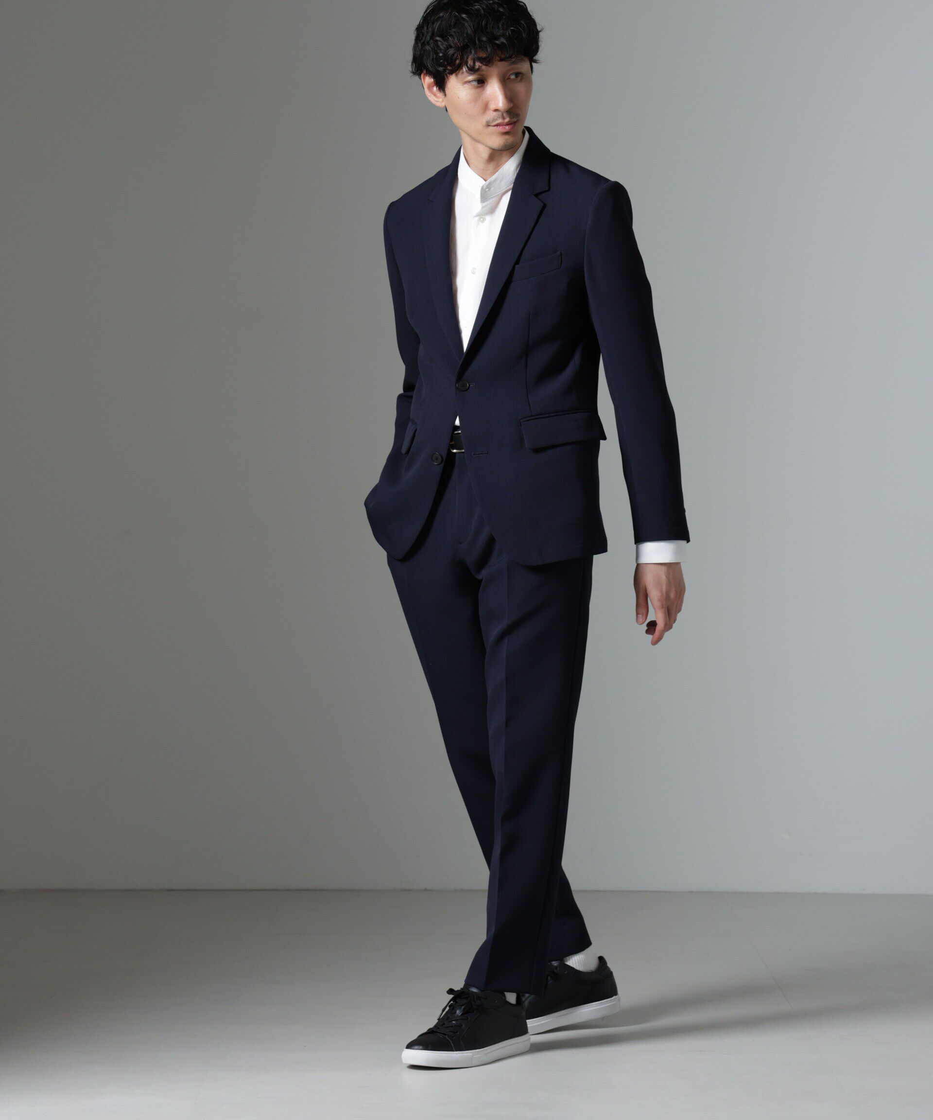 nano･universe「｢Damerino｣Reflax(R) ダブルクロスウェザーセットアップ」|スーツ|