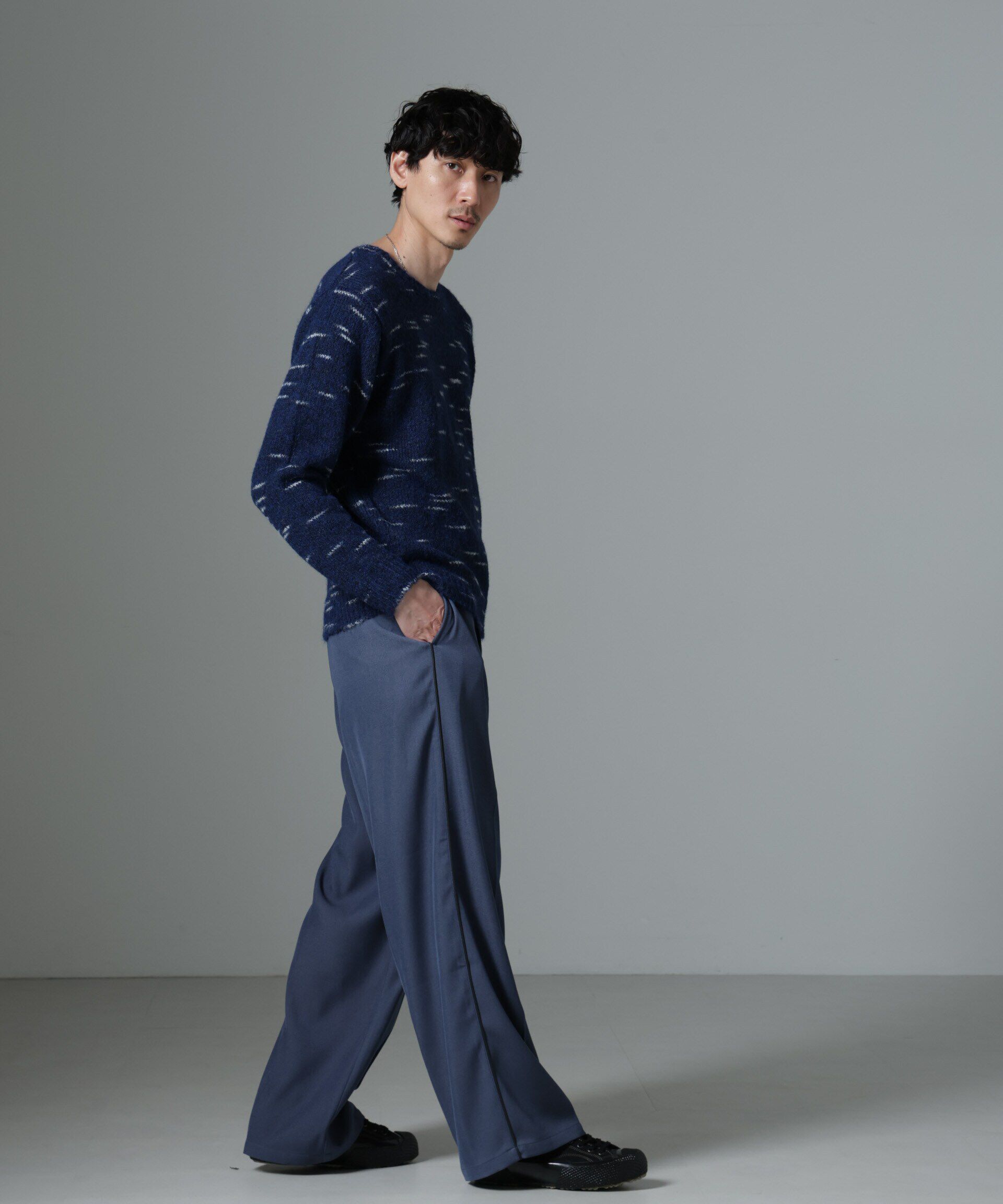 nano･universe「ノイズカモニット」|ニット・セーター|