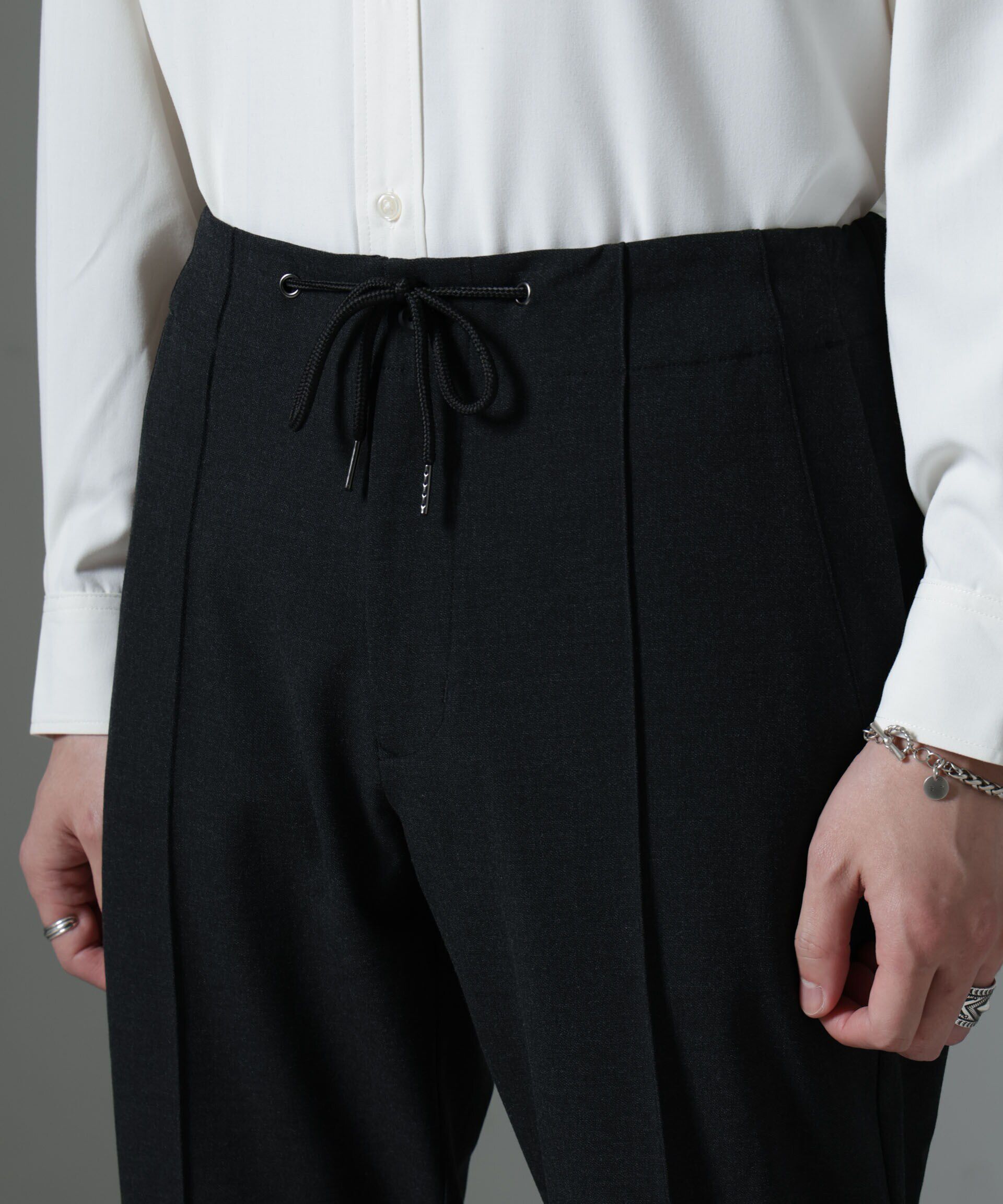 nano･universe「サイドリブストレッチイージーパンツ」|チノ|