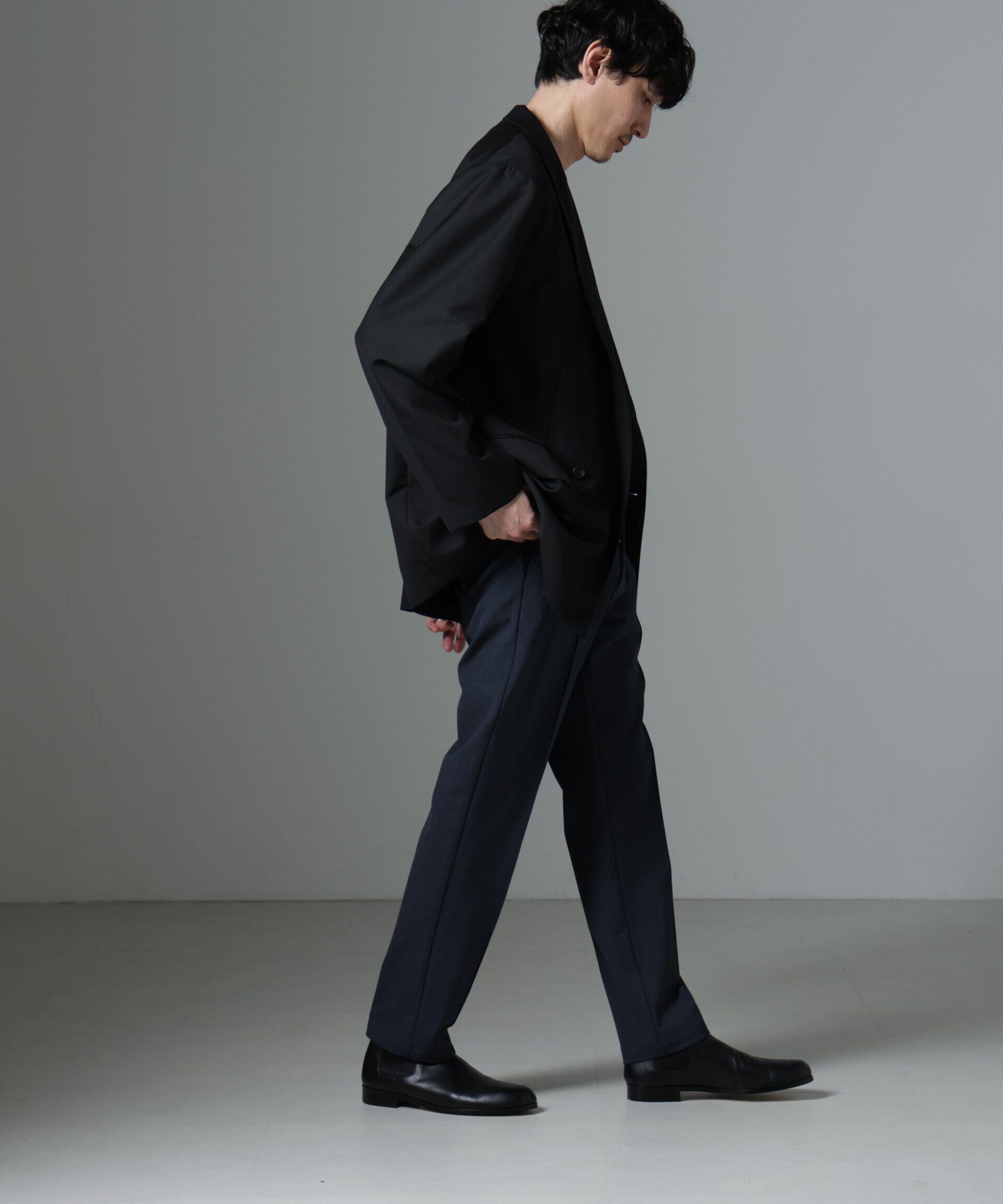 nano･universe「サイドリブストレッチイージーパンツ」|チノ|