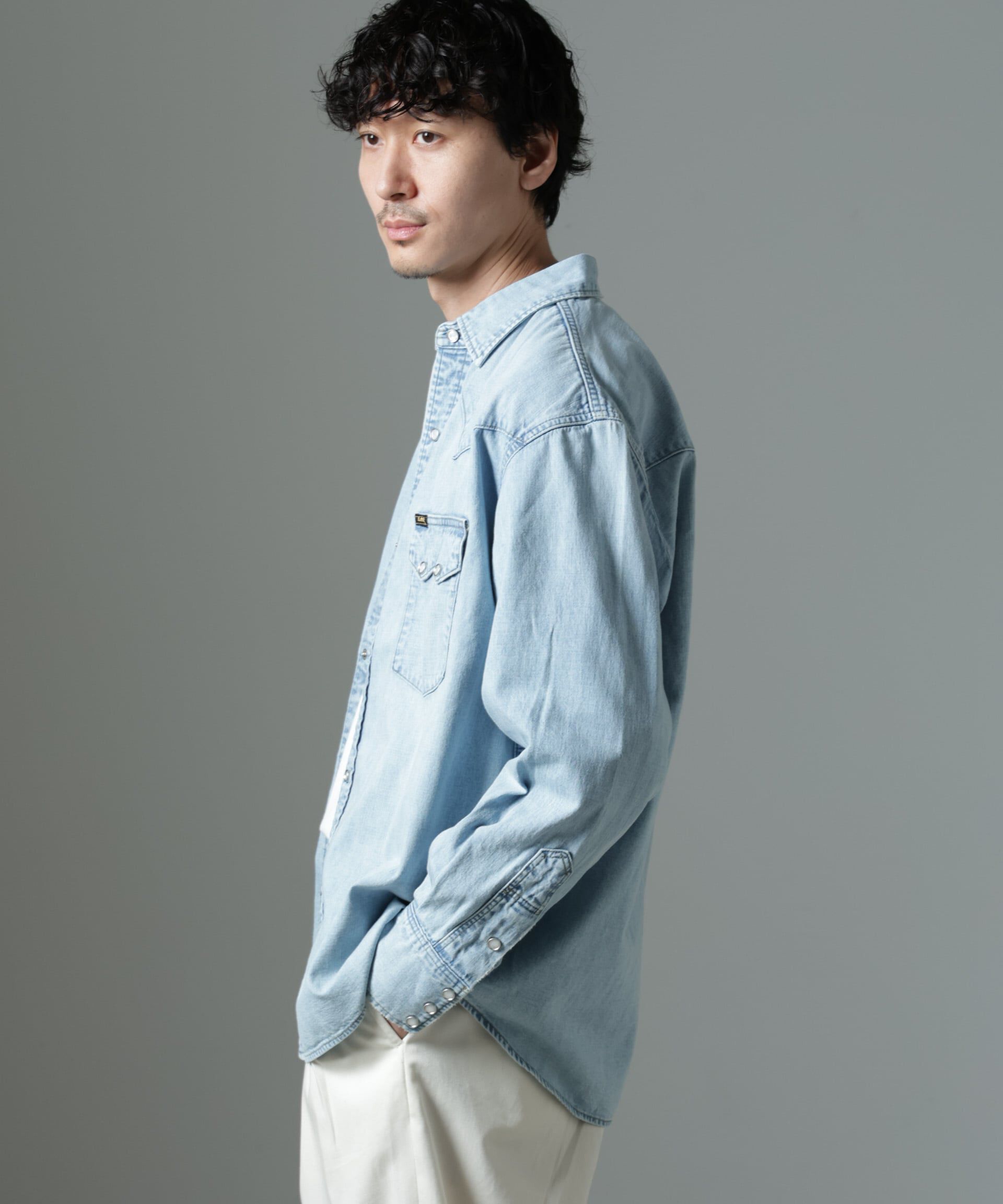 nano･universe「Lee/別注 Lee DENIM WESTERN SHIRT」|シャツ・ブラウス|