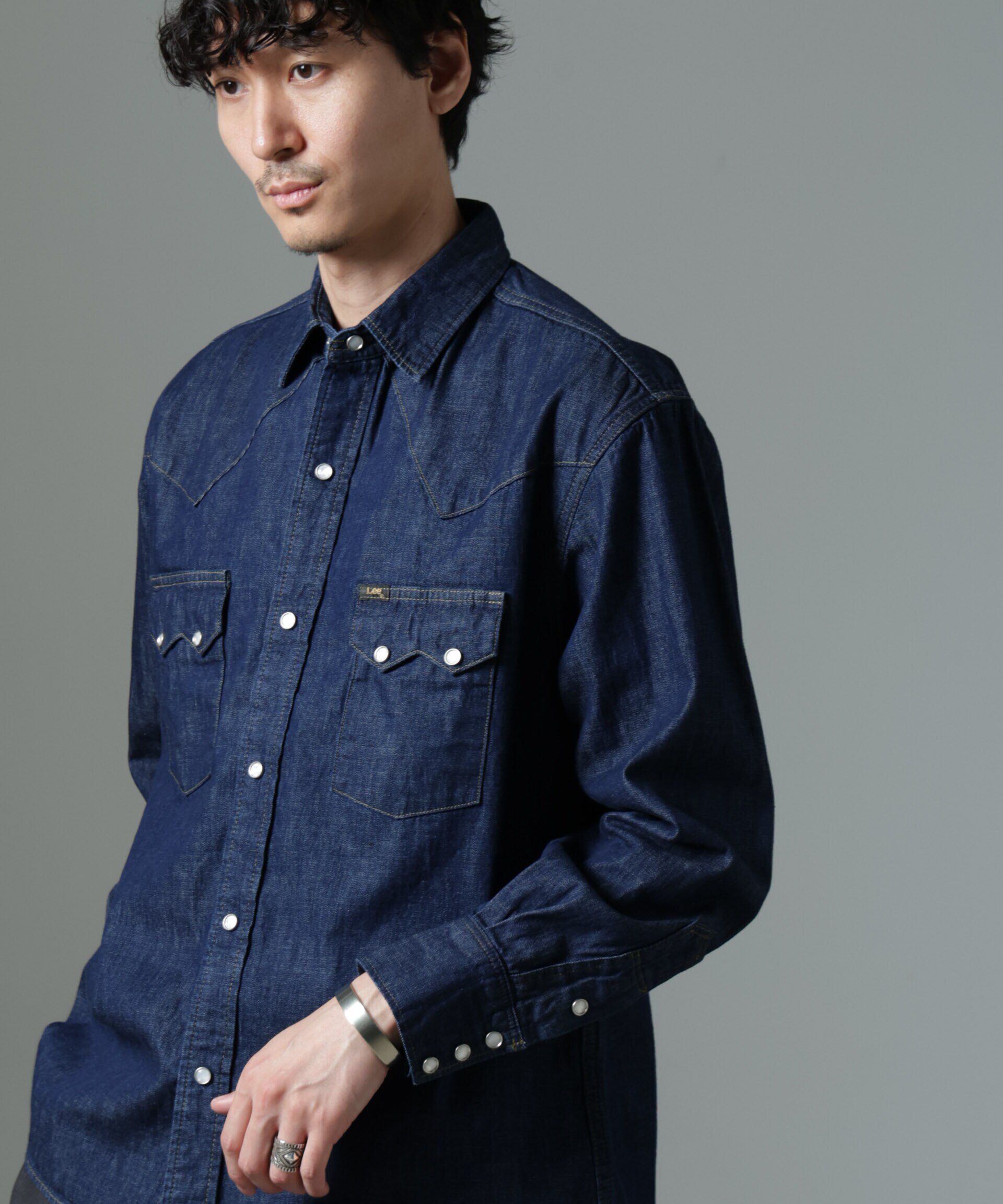 nano･universe「Lee/別注 Lee DENIM WESTERN SHIRT」|シャツ・ブラウス|