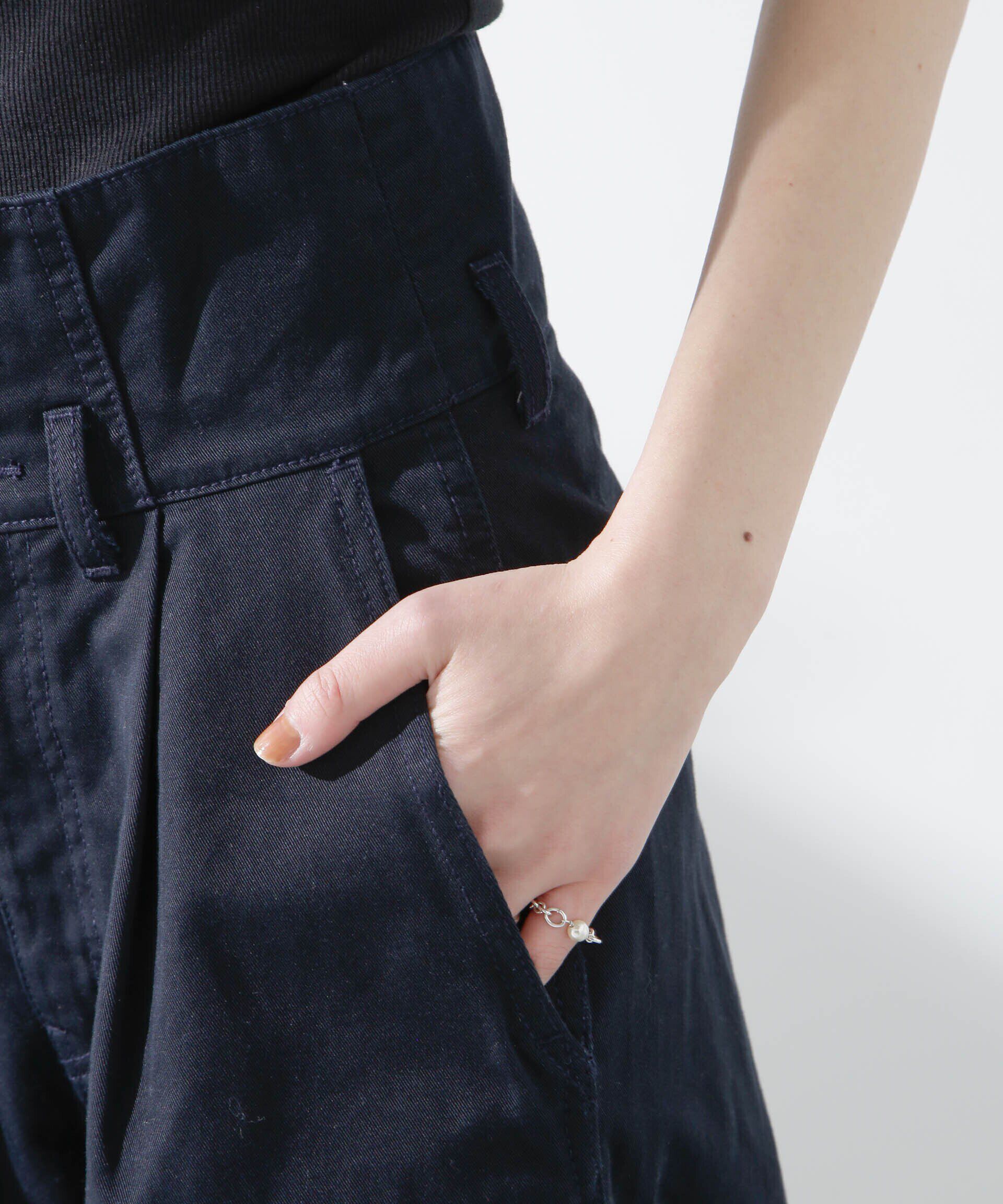 nano･universe「コルセットバギーチノパンツ」|チノ|