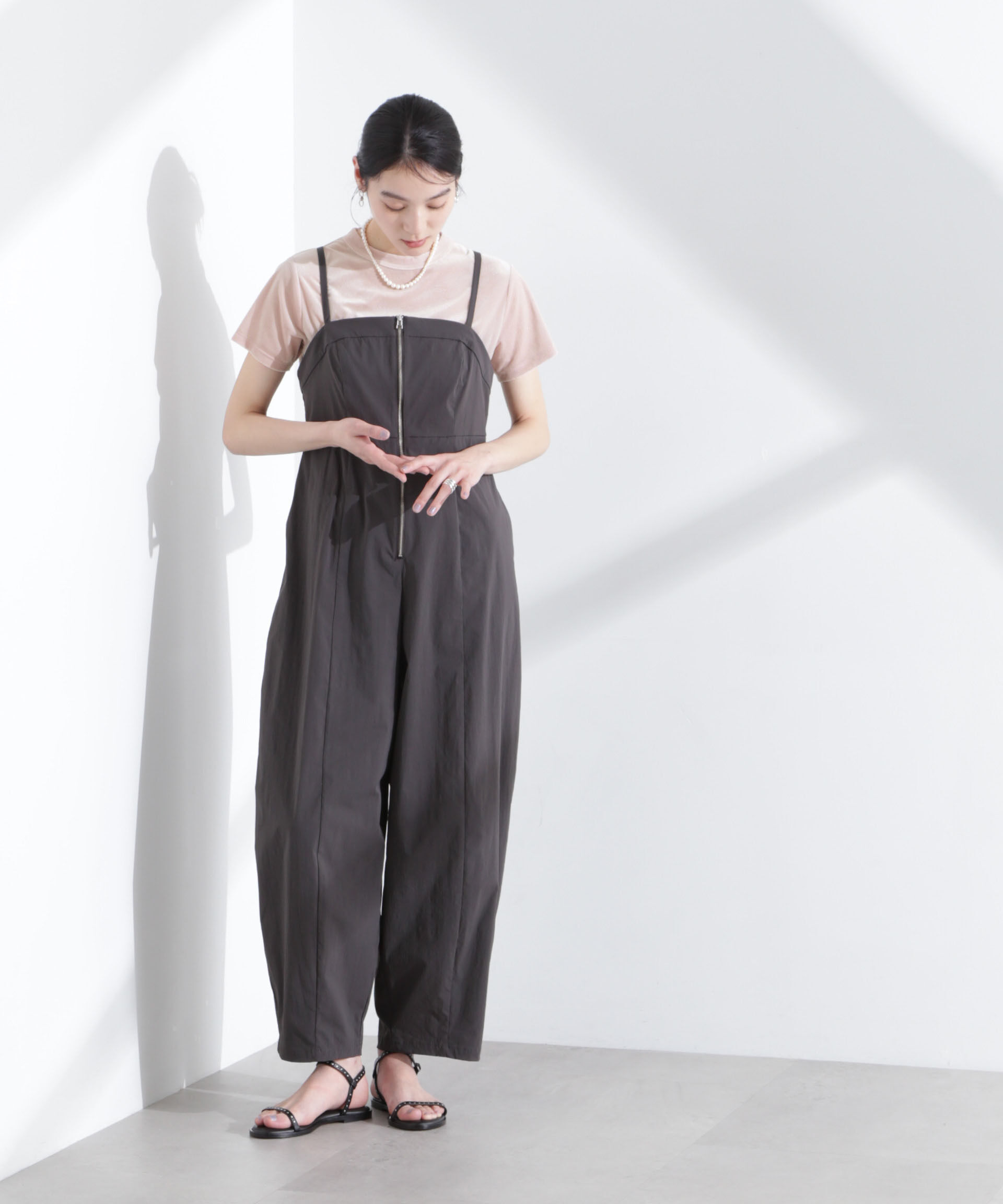 nano･universe「シアーベロアコンパクトTシャツ」|Tシャツ・カットソー|