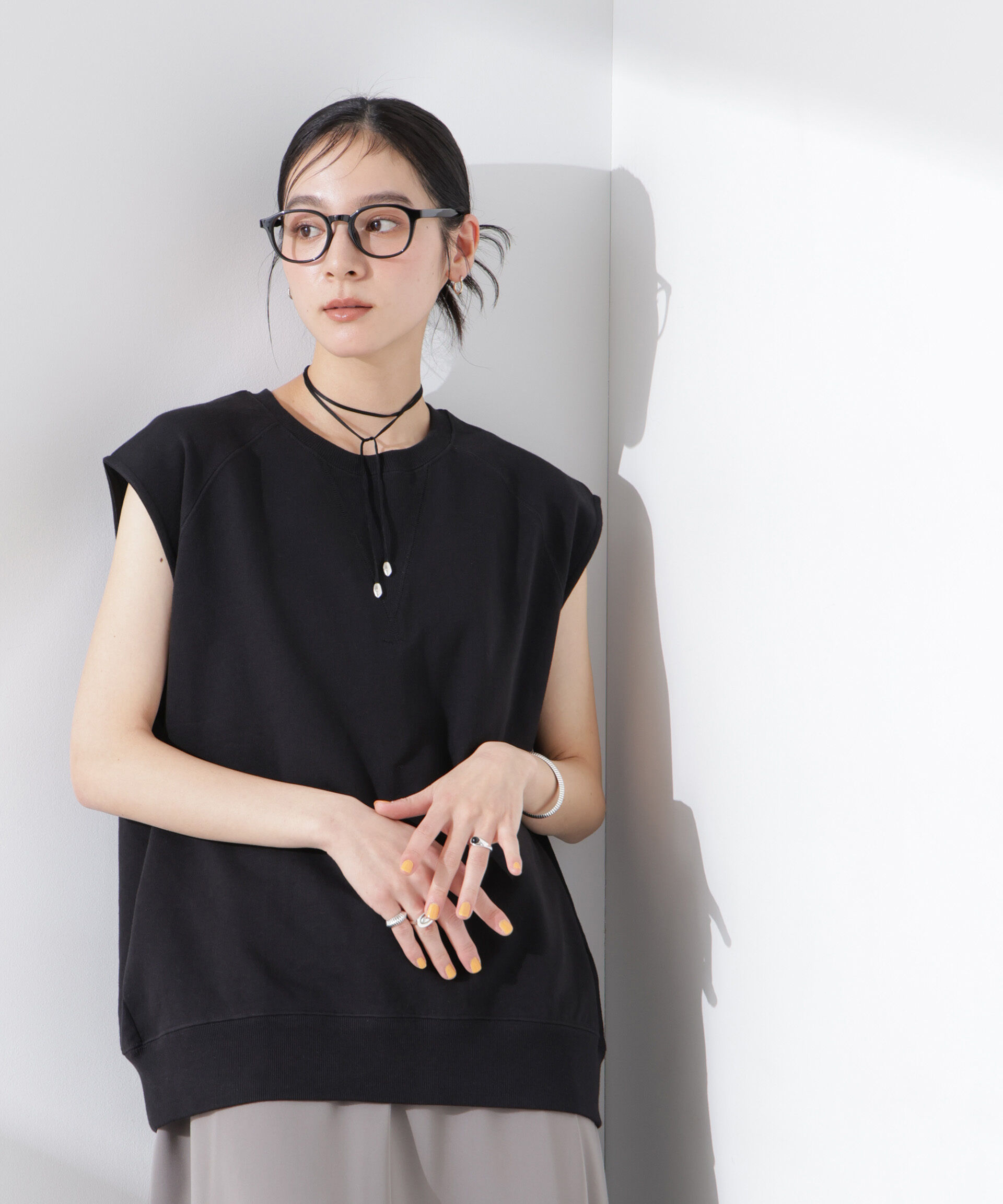 nano･universe「ノースリーブスウェットトップス」|Tシャツ・カットソー|