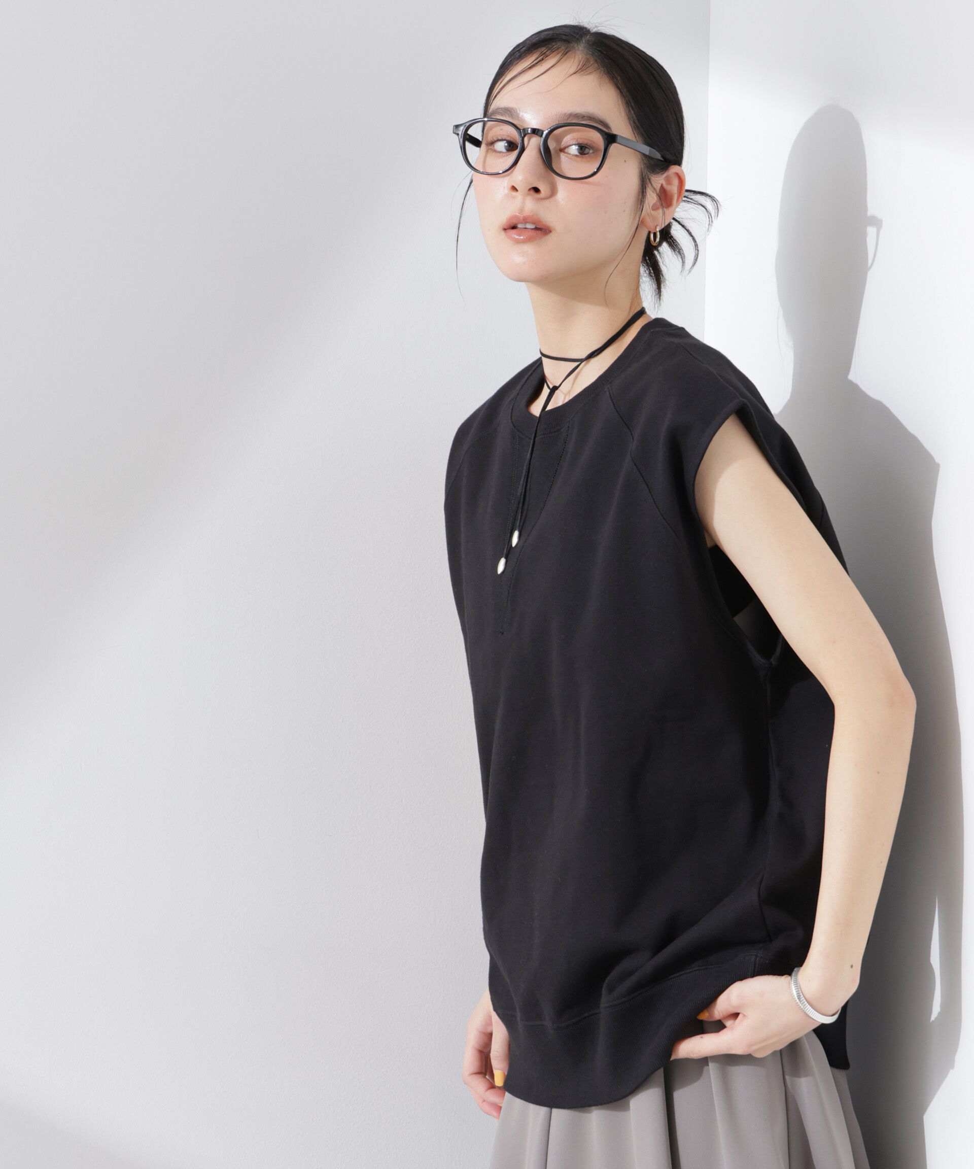 nano･universe「ノースリーブスウェットトップス」|Tシャツ・カットソー|