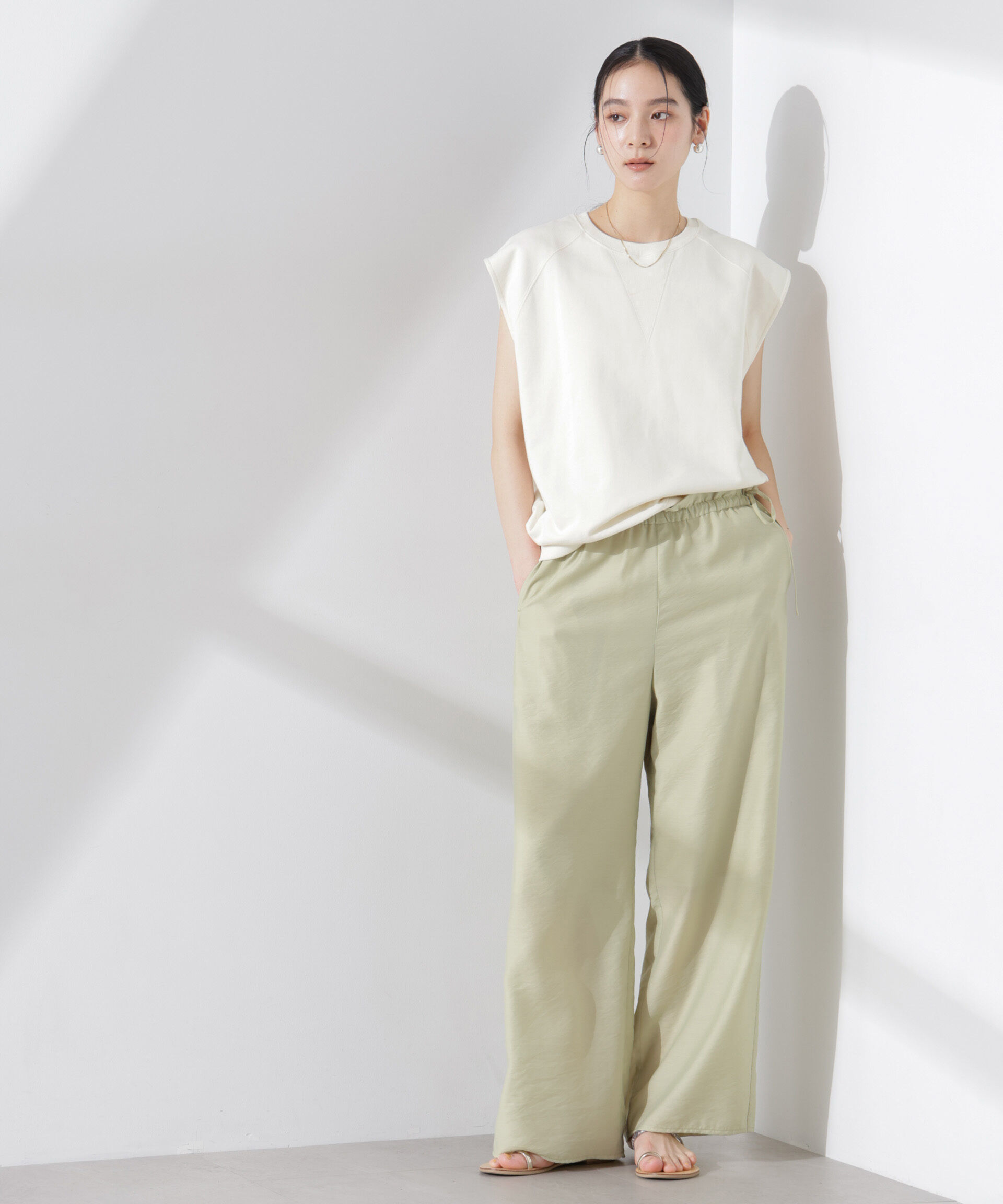 nano･universe「ノースリーブスウェットトップス」|Tシャツ・カットソー|