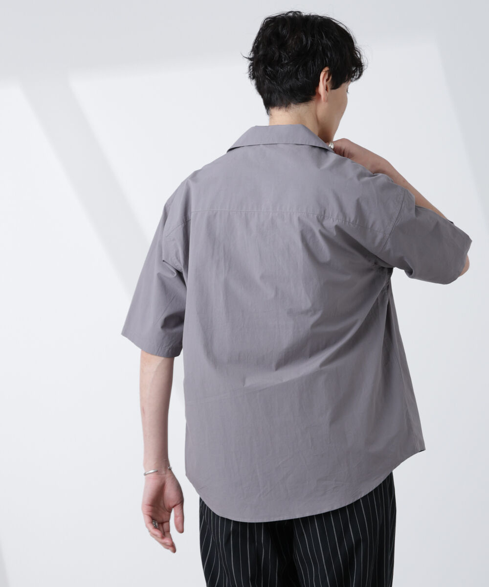 nano･universe「「大人のワイドシャツ」オープンカラー 半袖」|シャツ・ブラウス|