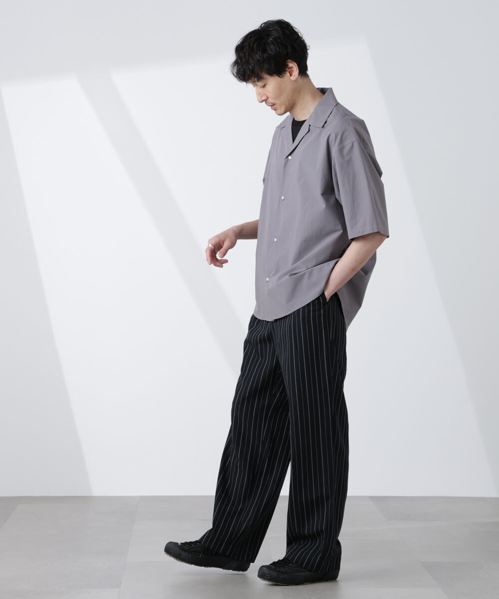 nano･universe「「大人のワイドシャツ」オープンカラー 半袖」|シャツ・ブラウス|