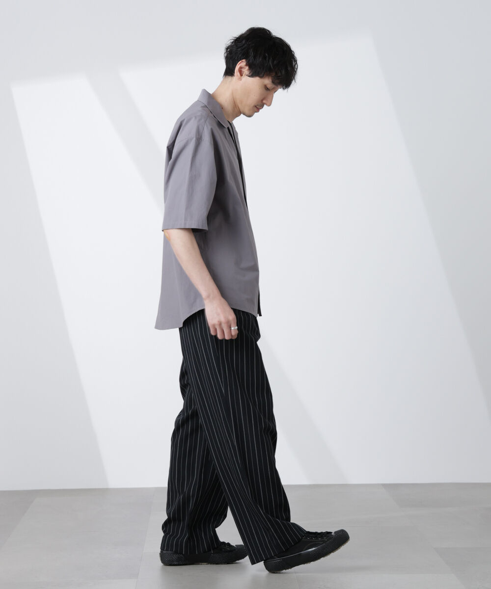 nano･universe「「大人のワイドシャツ」オープンカラー 半袖」|シャツ・ブラウス|