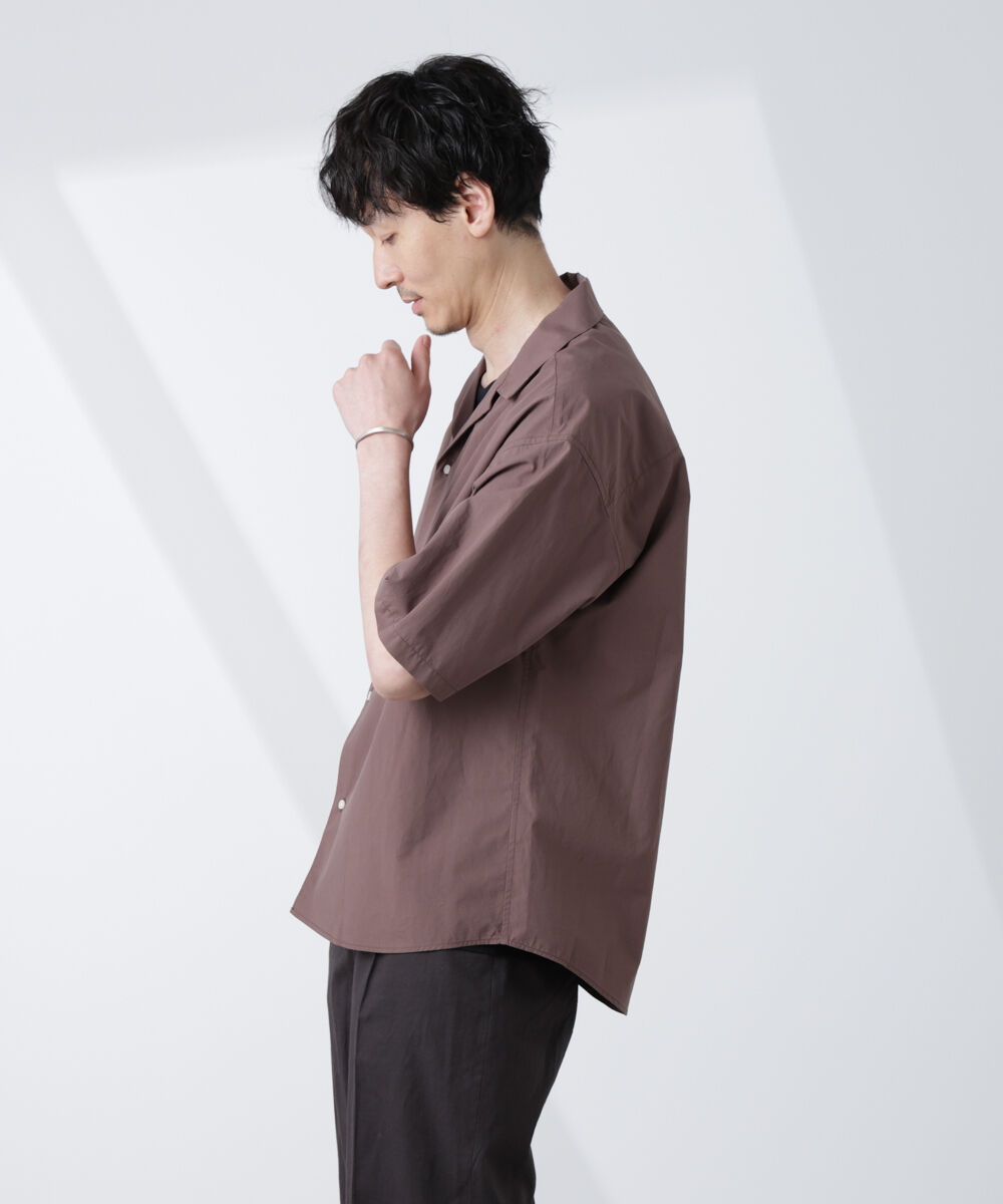 nano･universe「「大人のワイドシャツ」オープンカラー 半袖」|シャツ・ブラウス|
