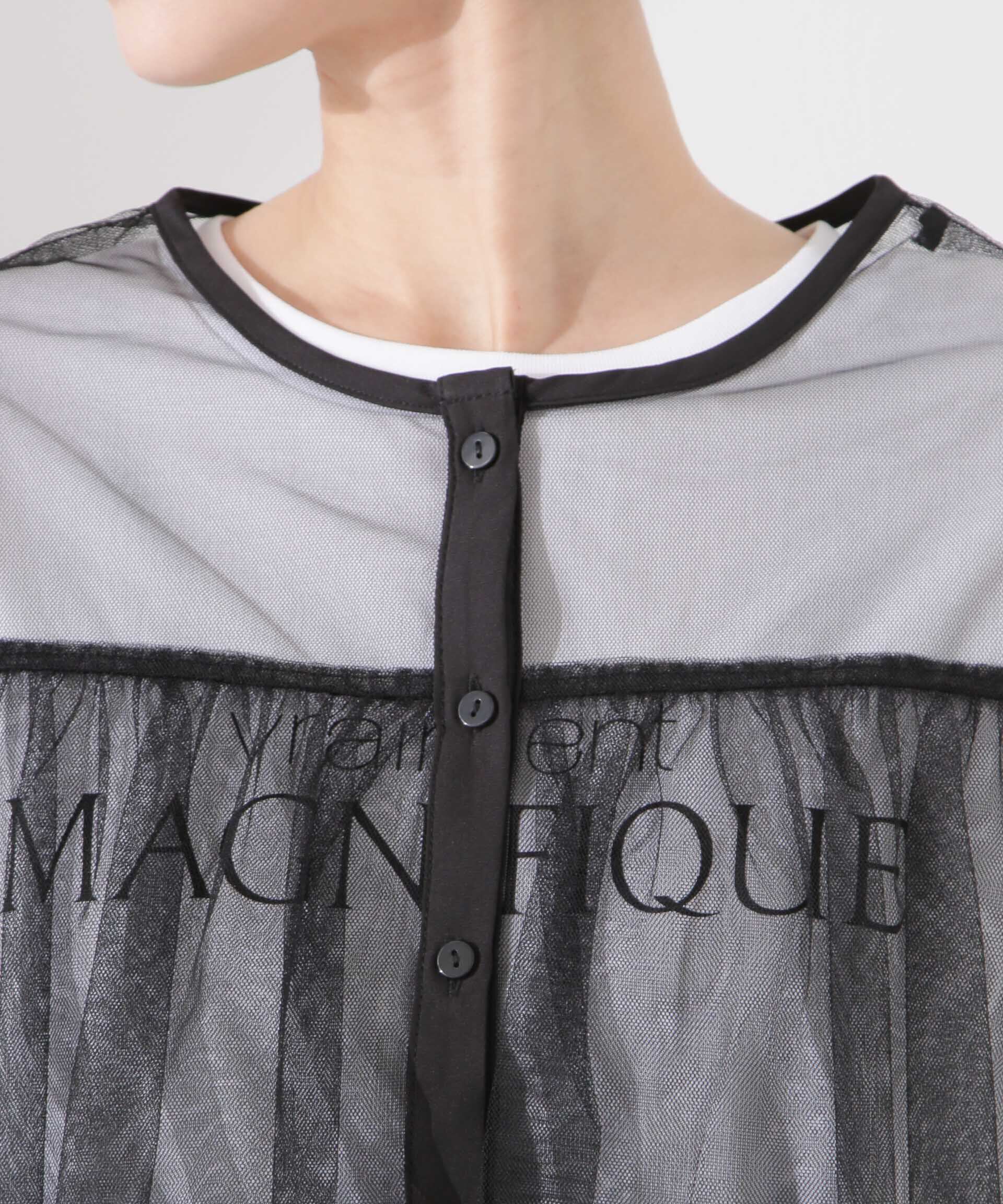 nano･universe「チュールティアードブラウス」|シャツ・ブラウス|