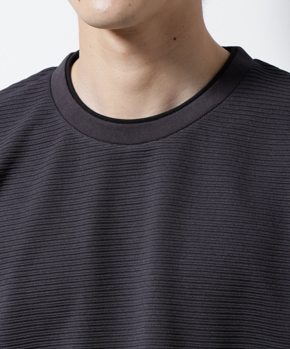 nano･universe「ガーターフェイクレイヤードTシャツ 半袖」|Tシャツ・カットソー|