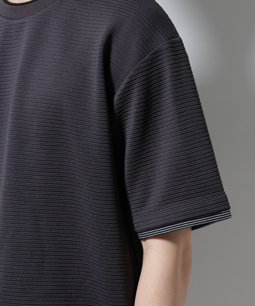 nano･universe「ガーターフェイクレイヤードTシャツ 半袖」|Tシャツ・カットソー|