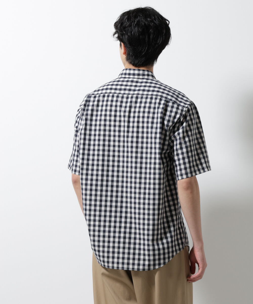 nano･universe「オリジナルギンガムシャツ 半袖」|シャツ・ブラウス|