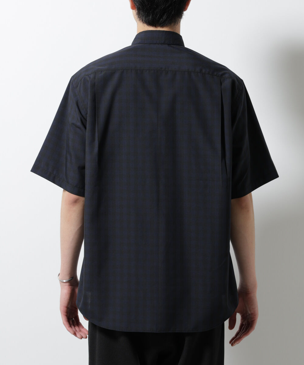 nano･universe「オリジナルギンガムシャツ 半袖」|シャツ・ブラウス|