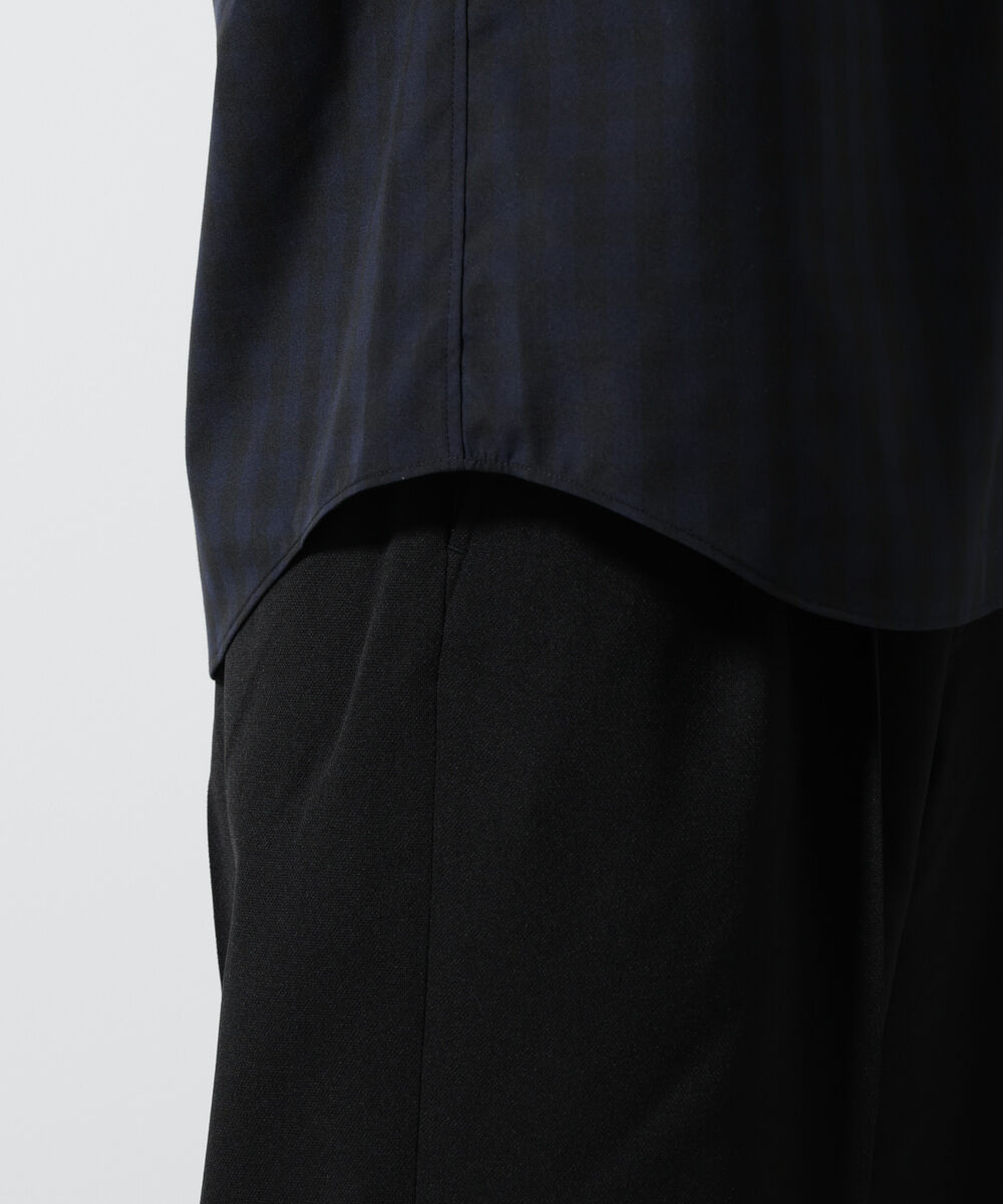 nano･universe「オリジナルギンガムシャツ 半袖」|シャツ・ブラウス|