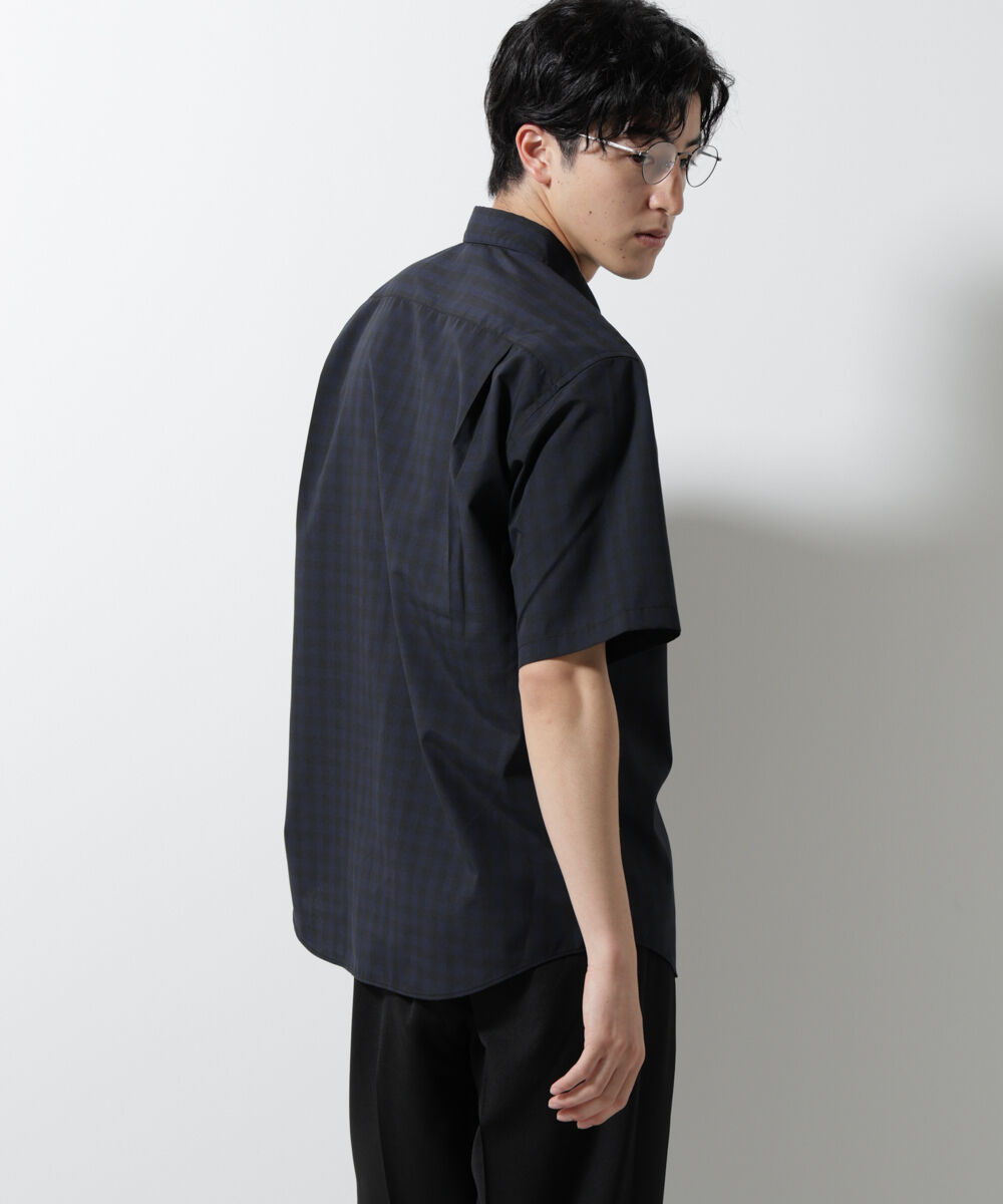 nano･universe「オリジナルギンガムシャツ 半袖」|シャツ・ブラウス|