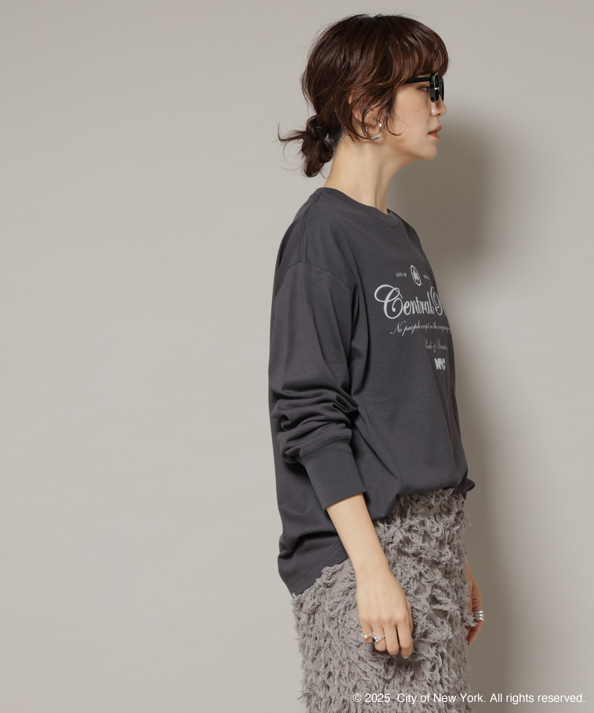 nano･universe「GOOD ROCK SPEED&times;Anti Soaked(R) 汗染み防止 NYC ロンT」|Tシャツ・カットソー|