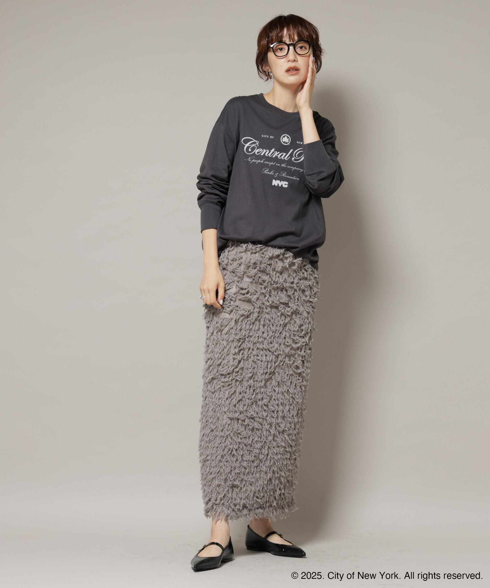 nano･universe「GOOD ROCK SPEED&times;Anti Soaked(R) 汗染み防止 NYC ロンT」|Tシャツ・カットソー|